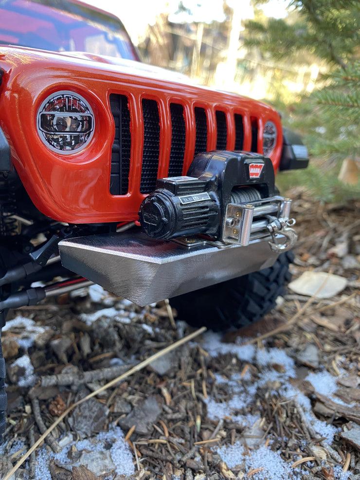 Narrow Winch Front Bumper for Axial Racing SCX10 III Jeep Wrangler JLU/Gladiator - scalerfab-r-c-trail-armor-accessories scale rc crawler truck hobby