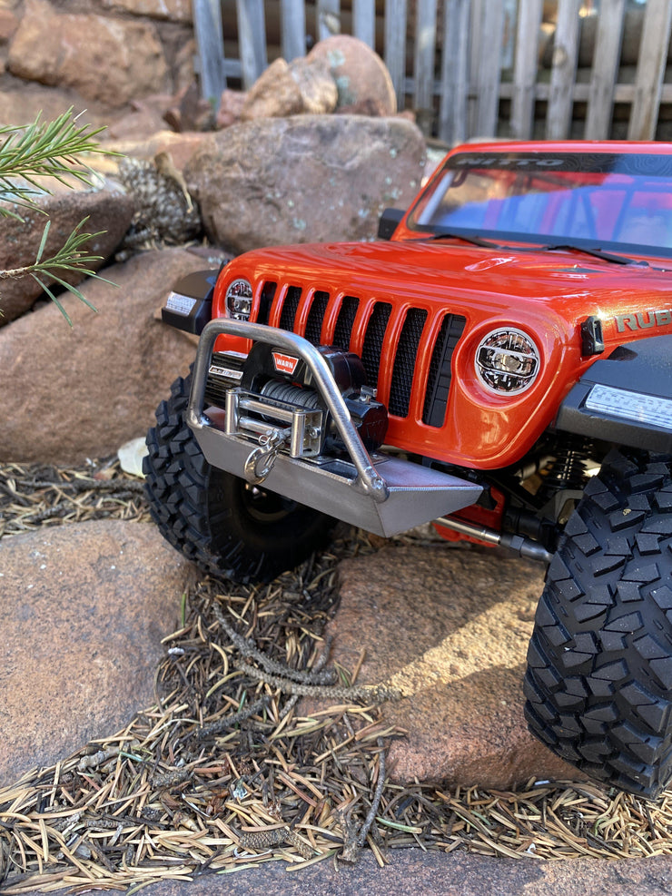 Narrow Winch Front Bumper for Axial Racing SCX10 III Jeep Wrangler JLU/Gladiator - scalerfab-r-c-trail-armor-accessories scale rc crawler truck hobby