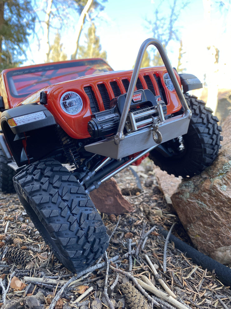 Narrow Winch Front Bumper for Axial Racing SCX10 III Jeep Wrangler JLU/Gladiator - scalerfab-r-c-trail-armor-accessories scale rc crawler truck hobby