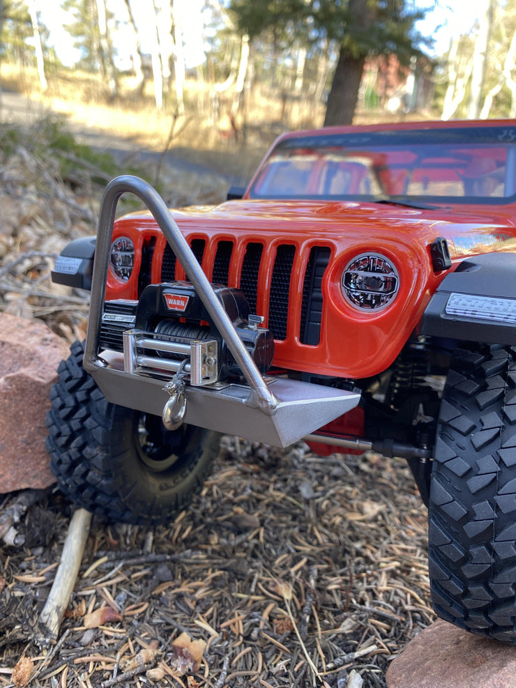 Narrow Winch Front Bumper for Axial Racing SCX10 III Jeep Wrangler JLU/Gladiator - scalerfab-r-c-trail-armor-accessories scale rc crawler truck hobby