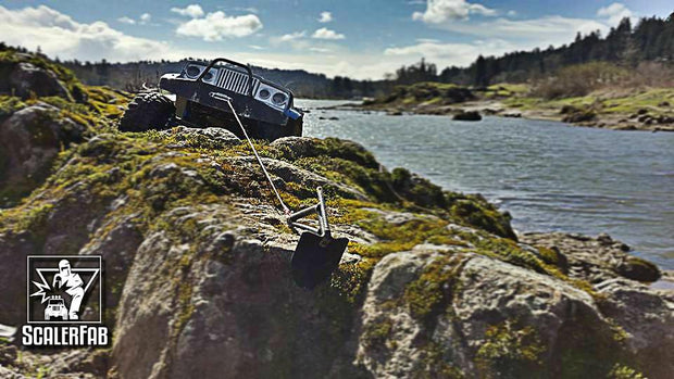 Heavy-Duty Land Anchor w/ Hook - scalerfab-r-c-trail-armor-accessories scale rc crawler truck hobby