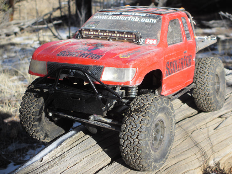 Prerunner Series Comp-Style SCX10/SCX10 II SR5/Honcho Raised Front Bumper - scalerfab-r-c-trail-armor-accessories scale rc crawler truck hobby