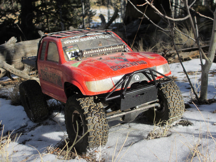 Prerunner Series Comp-Style SCX10/SCX10 II SR5/Honcho Raised Front Bumper - scalerfab-r-c-trail-armor-accessories scale rc crawler truck hobby