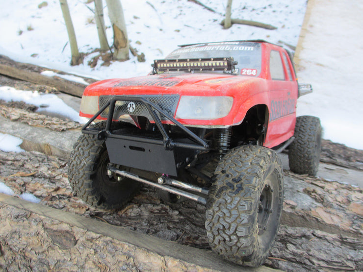 Prerunner Series Comp-Style SCX10/SCX10 II SR5/Honcho Raised Front Bumper - scalerfab-r-c-trail-armor-accessories scale rc crawler truck hobby