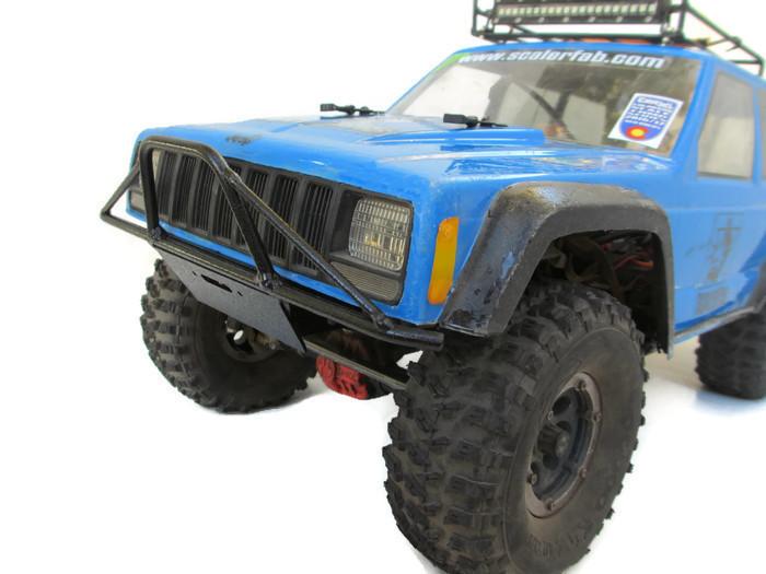 Prerunner Series SCX10/SCX10 II XJ  Front Bumper - scalerfab-r-c-trail-armor-accessories scale rc crawler truck hobby