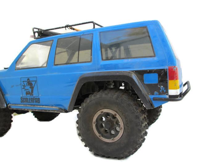 PreRunner Series SCX10/SCX10 II XJ Rear Bumper - scalerfab-r-c-trail-armor-accessories scale rc crawler truck hobby