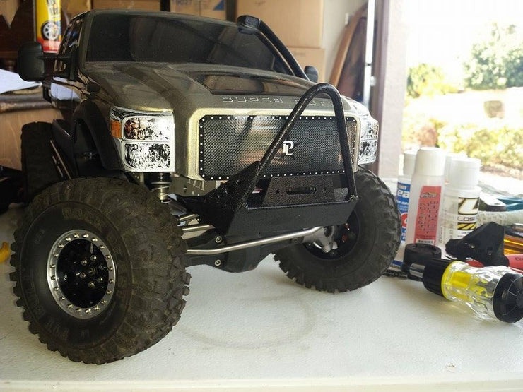 Pro Series SCX10/SCX10 II Narrow Front Bumper with Stinger - scalerfab-r-c-trail-armor-accessories scale rc crawler truck hobby