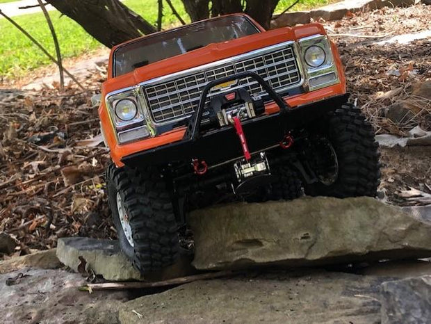 Pro Series Traxxas TRX4 Blazer Full-Size Front Bumper with Trail Bar - scalerfab-r-c-trail-armor-accessories scale rc crawler truck hobby