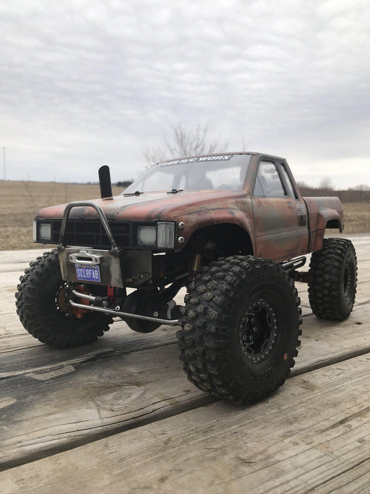 SCX10/SCX10 II Raised Comp-Style SR5/Honcho Front Bumper with Trail Bar - scalerfab-r-c-trail-armor-accessories scale rc crawler truck hobby