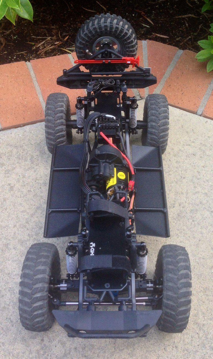 SCX10/SCX10 II Rock Sliders w/ Skid Plates - scalerfab-r-c-trail-armor-accessories scale rc crawler truck hobby