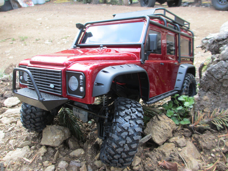 Traxxas TRX-4 D90 Narrow Front Bumper with Trail Bar - scalerfab-r-c-trail-armor-accessories scale rc crawler truck hobby