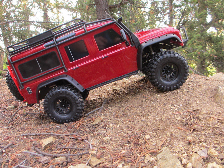 4 Cerchi In Alluminio Con Perline 1.9 Per RC Crawler 1/10 – Trx-4 D90 SCX10 – Nero