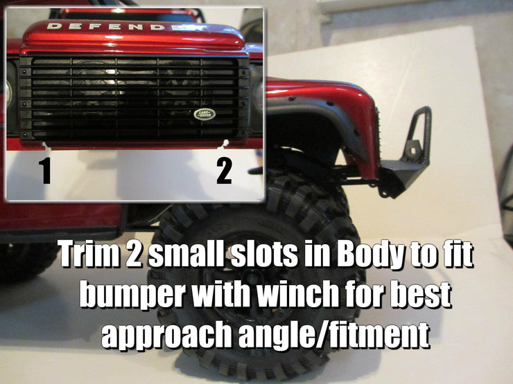 Traxxas TRX4 D90 Replica Full-Size Front Bumper - scalerfab-r-c-trail-armor-accessories scale rc crawler truck hobby