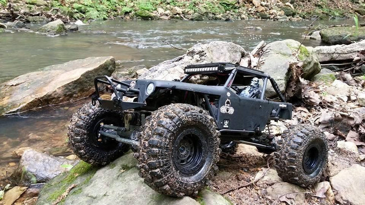 Wraith Front Bumper w/ Trail Bar - scalerfab-r-c-trail-armor-accessories scale rc crawler truck hobby